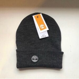 New Timberland Hat Men’s Casual Outdoor Winter Dark Gray Cuffed Knit Beanie Hat